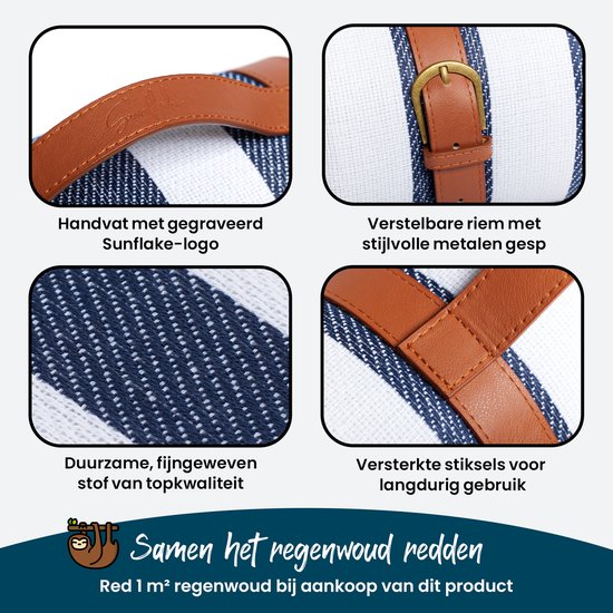 Couverture de pique-nique Sunflake 200 x 200 cm imperméable - XXL - Extérieur