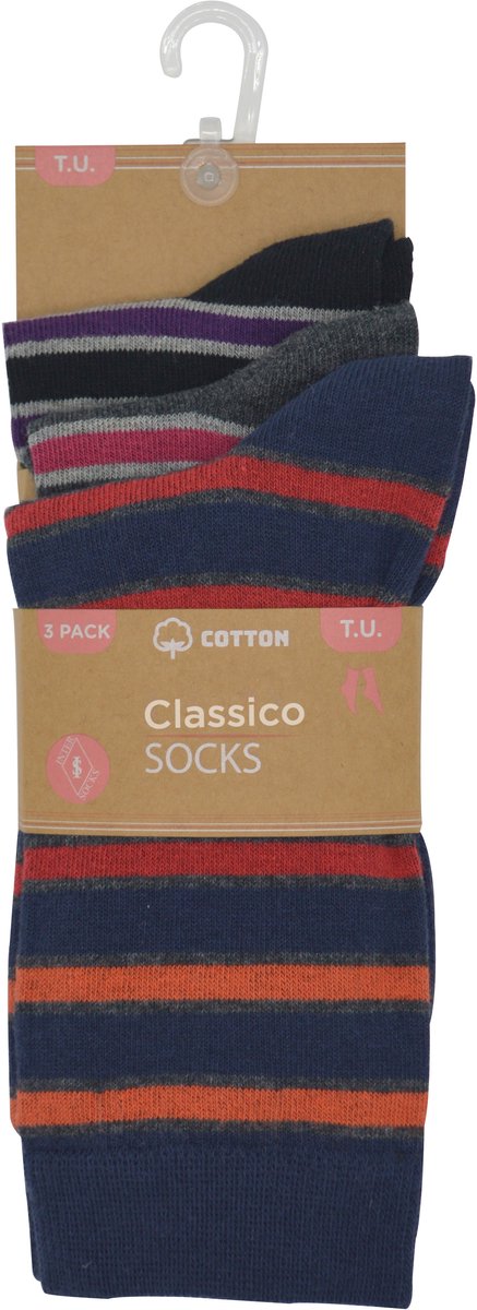 InterSocks - Damessokken - 12 paar - 3 Dessins- one size- Dames kousen