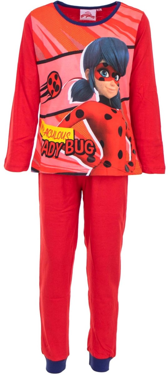 Miraculous Ladybug Pyjama – rood - Maat 98