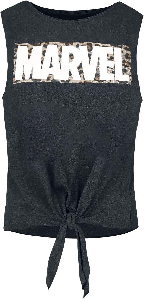 Marvel Logo Leo Dames Top - zwart - XL