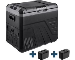 Evolar Elektrische Compressor Koelbox - 45L - 12V/230V - Inclusief 2 Accu's - Zwart