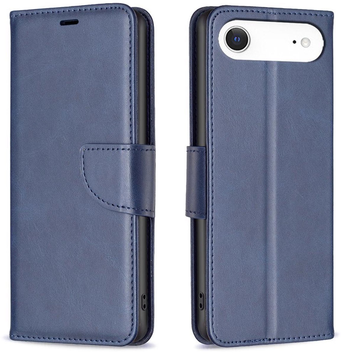 Mobigear Telefoonhoesje geschikt voor Apple iPhone Air Hoesje | Mobigear Excellent Bookcase Portemonnee | Pasjeshouder voor 3 Pasjes | Telefoonhoesje voor Pinpas / OV Kaart / Rijbewijs - Blauw