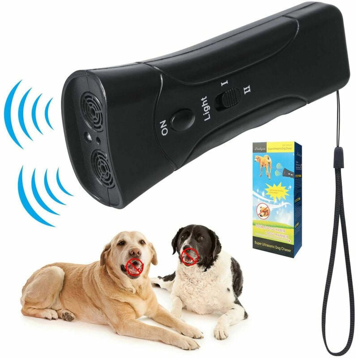 1 stuk anti-blafhalsband voor honden-ultrasone technologie-veilig en chemicaliënvrij-draagbaar ontwerp voor kleine tot middelgrote honden