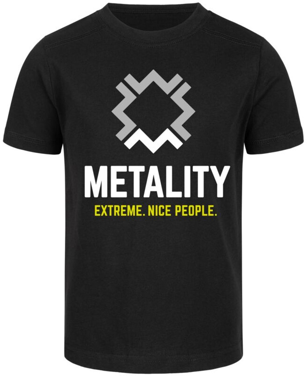 Metality Kids Logo Shirt Unisex T-shirt - zwart - 104