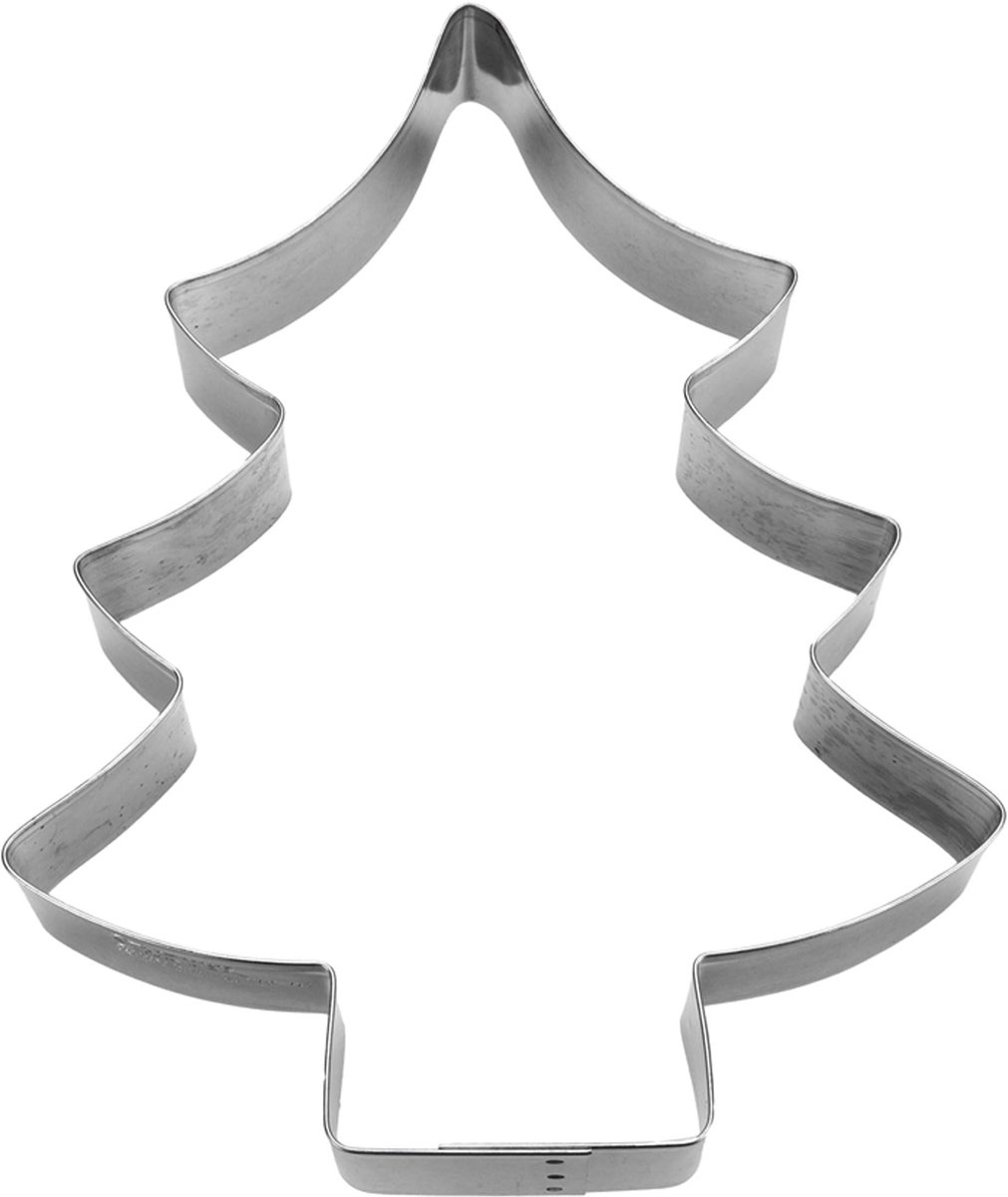 Städter dennenboom koekjesvormer 19 cm blik, zilver, 19 x 19 x 3 cm