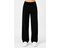 Ross Camp Joggingbroek Dames - wijde Trainingsbroek - Sportbroek Yoga volwassenen - Zwart S