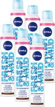 Shampoing sec 3 en 1 NIVEA Fresh Shampooing sec pour Cheveux foncés - 6 x 200 ml - Pack économique