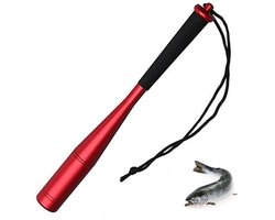 Visracket van aluminium - Vishdoder van aluminium - Vishamer - Vishdoder - Visracket - Outdoor visracket - Vis accessoire - Voor outdoor vissen - Met antislip handvat en polsband - Visaccessoires - Efficiënt vissen - Rood