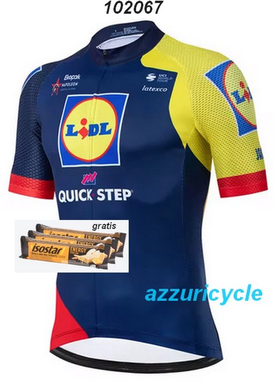 Maillot de cyclisme homme Azzuricycle Quick-step Manches