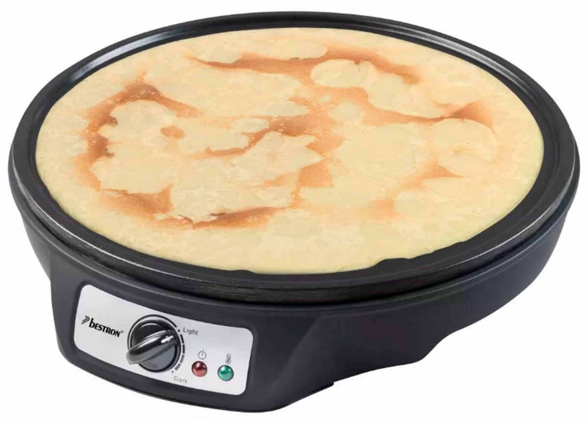 Bestron Pannenkoekenmaker - ASW602Z - 1000W - Crêpemaker - 30cm - Zwart