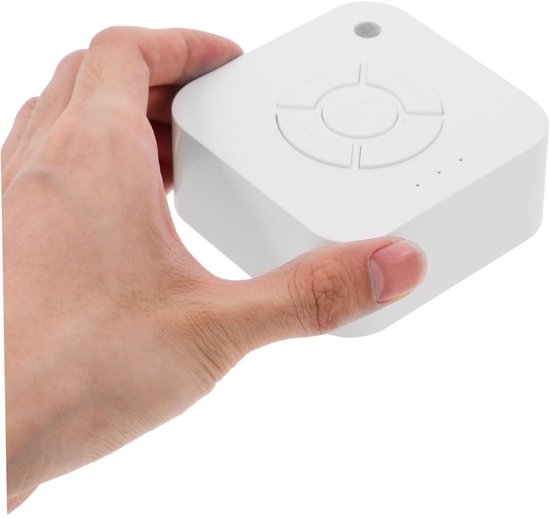 Dussdote Witte Ruis Muziekdoosje - White Noise Machine - White Noise Slaapmachine - Slaaptrainer - Slaaphulp Voor Baby & Kinderen - geschikt voor thuis, op kantoor en op reis - Wit van Merkloos — afbeelding 2