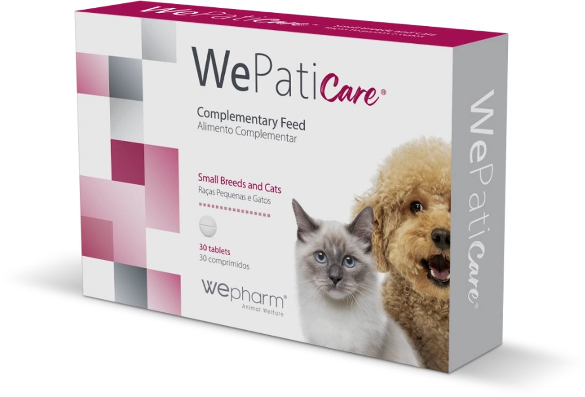 WePharm WePaticare Small Breeds & Cats - 30 Tabletten - Ondersteuning Voor De lever Voor Kleine Honden en Katten - Natuurlijk Supplement