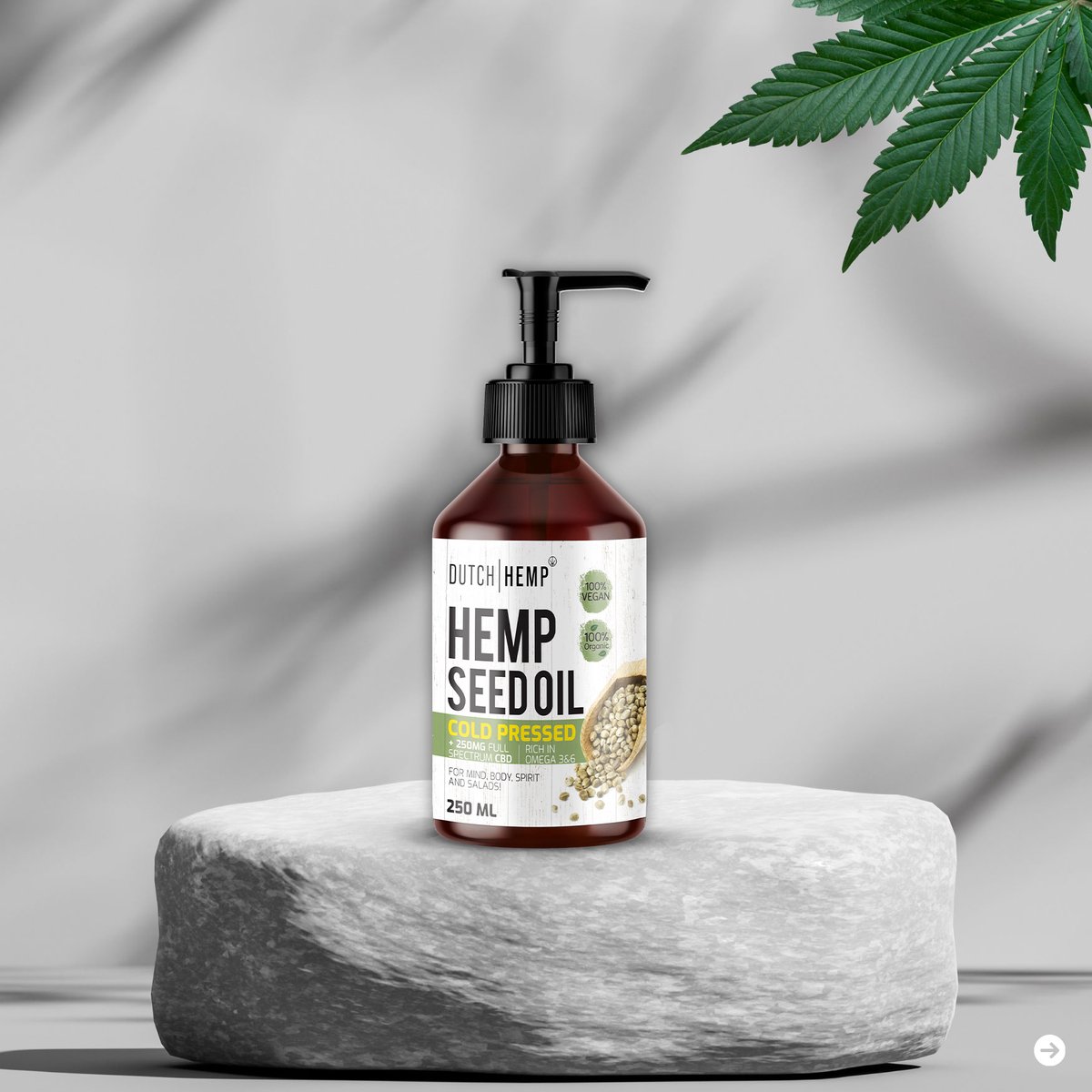 Dutch Hemp hennepzaadolie - full spectrum - 250 mg