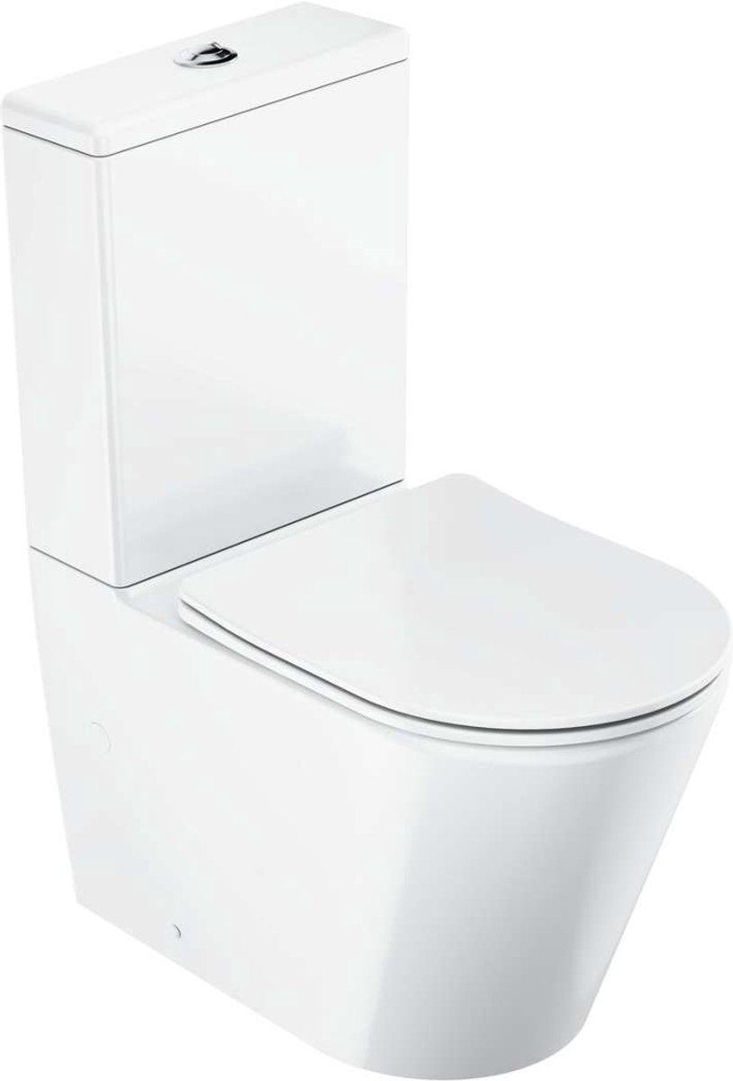 Ravak - Toilet-combi met SoftClose-zitting, vario waste, zijdelingse vulling, CleanOn, wit X01872