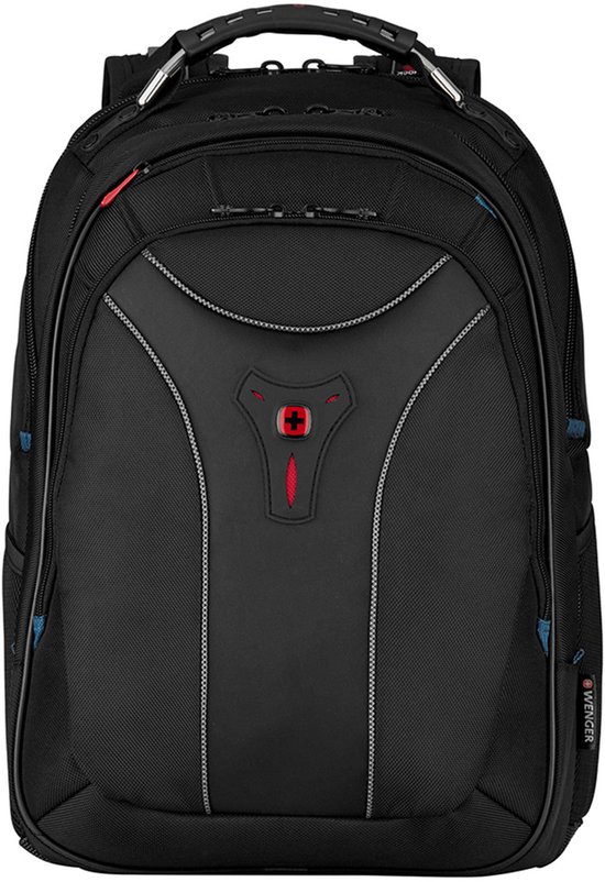 WENGER Sac à dos pour ordinateur portable Carbon 17'' Laptop Backpack 30L Black Noir