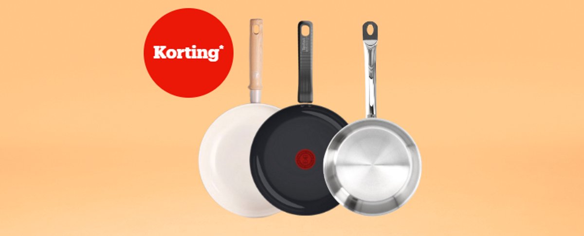 Korting* op pannen & sets