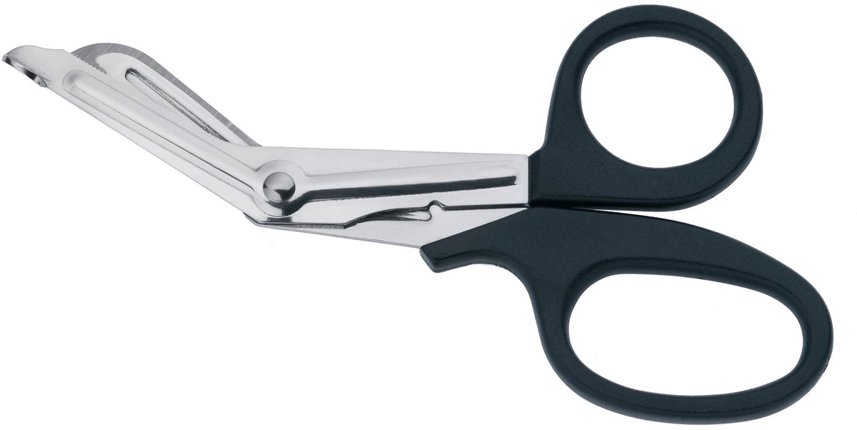 Clauss EHBO schaar - 19 cm - met gebogen bladen en ronde punt - AC-97470