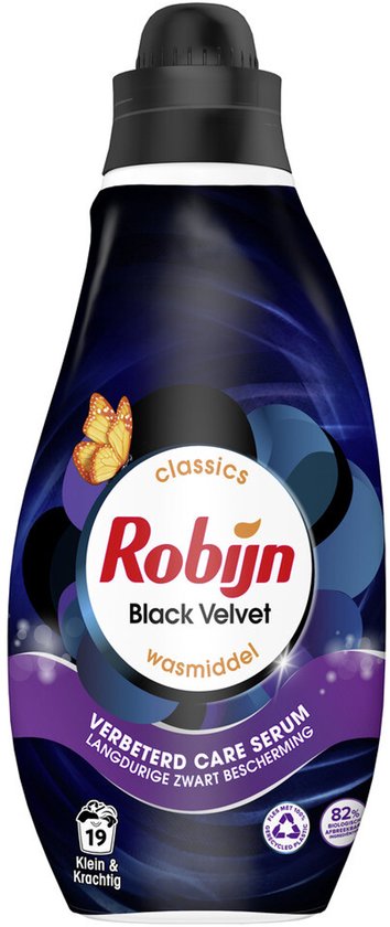 Robijn Klein & Krachtig Wasmiddel Black Velvet 19 Wasbeurten - 665 ml