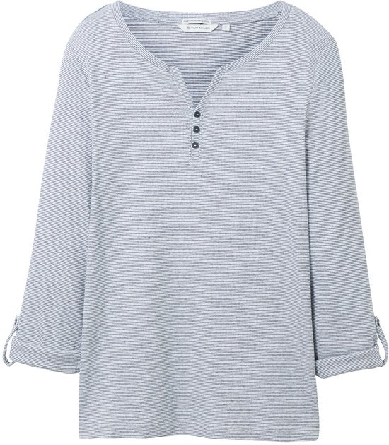 Tom Tailor Shirt met lange mouwen en oprolfunctie
