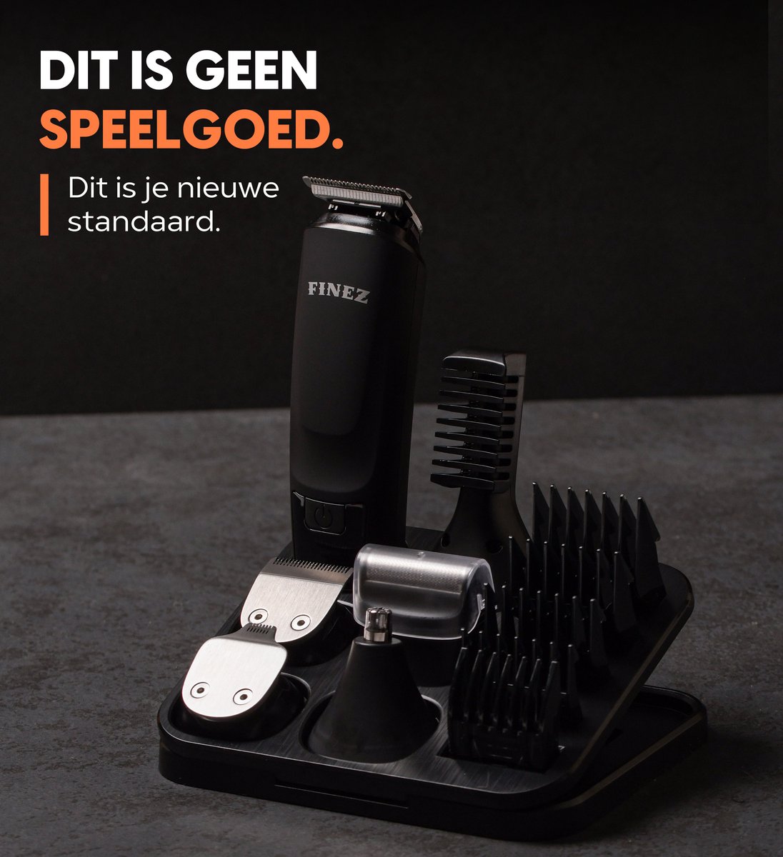 Finez 12-in-1 "Smooth Operator" Baardtrimmer Mannen thumbnail 3