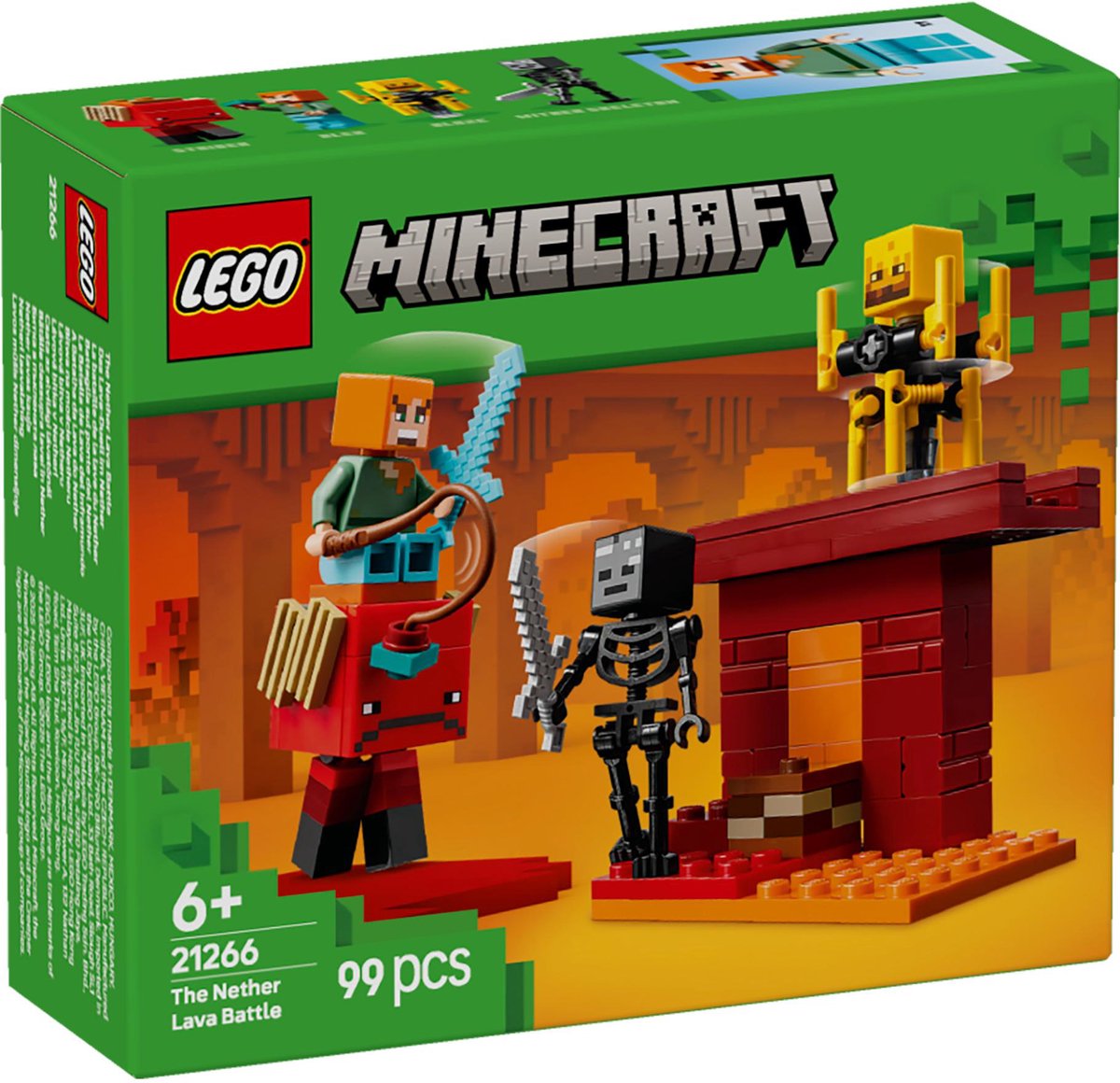 LEGO 21266 Minecraft De lavastrijd in de Nether