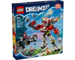 foto van LEGO DREAMZzz™ Coopers tijgermecha en Zero's hot rod auto - 71497