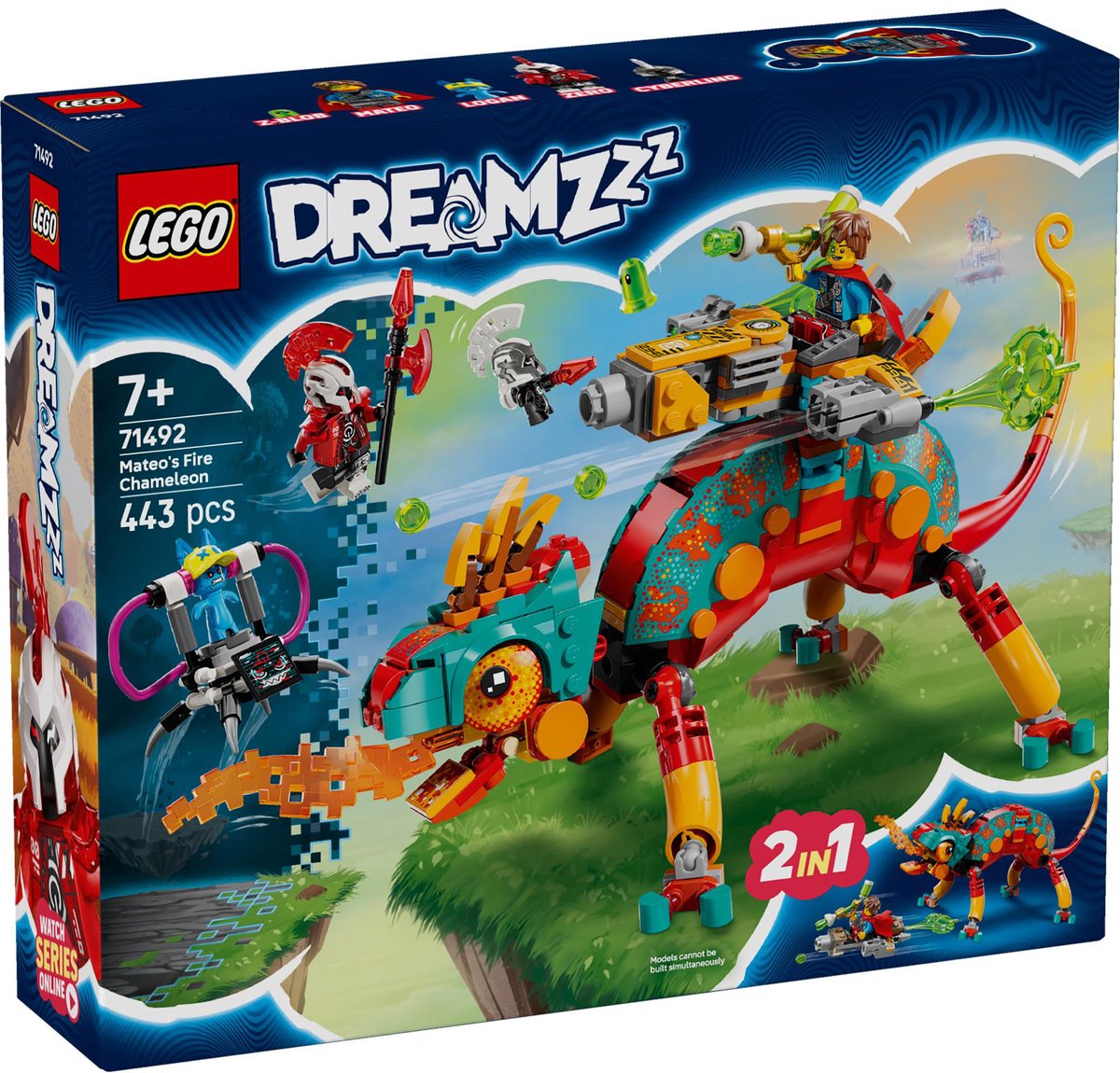 LEGO 71492 Dreamzzz Mateo's Vuurkameleon