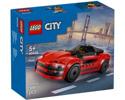 foto van LEGO City Rode sportwagen supercar voertuig - 60448