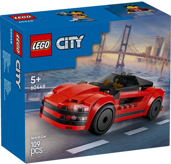 LEGO City Rode sportwagen supercar voertuig - 60448