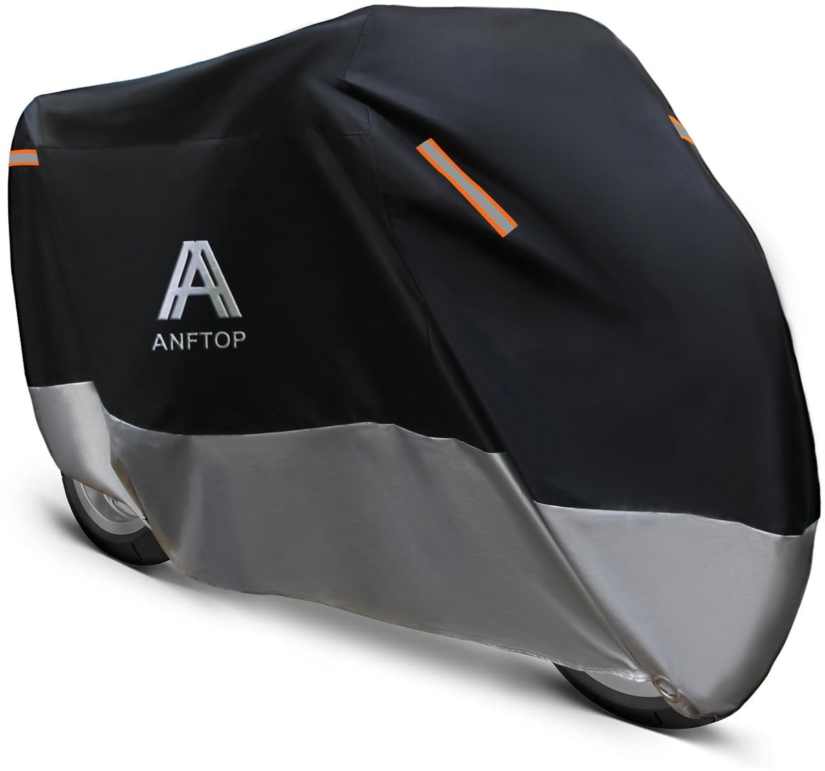 ANFTOP Motorhoes Buiten Winterbestendig Waterdichte Motorhoes 210D Dikke Stof Motorfiets Garage Scooterhoes Maat 250X105X125CM