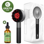 OLIEO Scalp Massager - Elektrische Haarborstel - Scalp Brush - Hoofdmassage Apparaat - Red Light Therapy - Haarolie Applicator