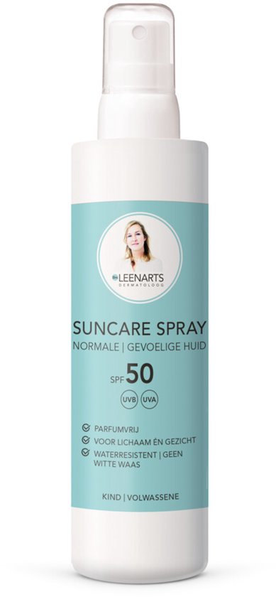 Drs Leenarts Zonnebrand Spray SPF50 – Gezicht & Lichaam – Parfumvrij – 200ml
