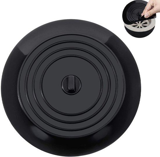 Gootsteen Stop Universeel - Universele Badstop - Afvoerstop - Afvoerplug - Badstop Met Hand - Afvoerpluggen - Afvoerstop Voor Bad - Wastafel Badplug - Afvoerplug - Gootsteenstop - Voor Gootsteen Spoelbak Bad Douchebak Keuken Wasbak Badkuip Aanrecht