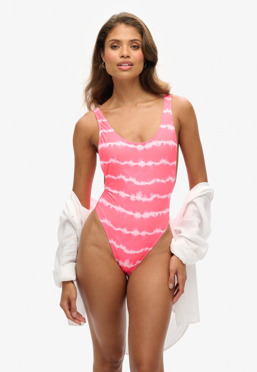 Superdry Tie-dye badpak Dames Badpakken Roze