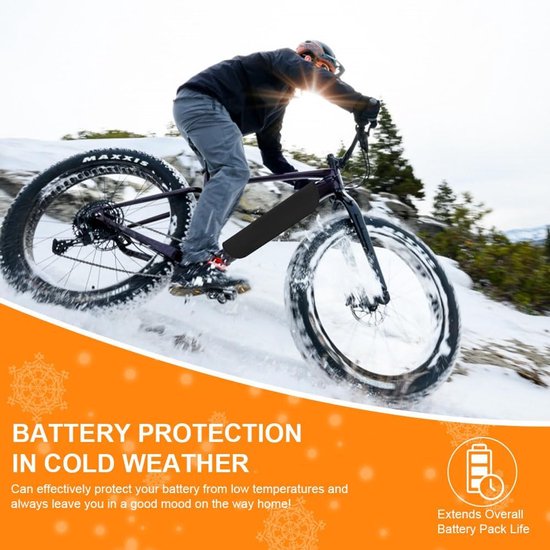 E-bike Accu Beschermhoes - 54*38cm - Integrated Battery Cover - Accuafdekking - Accuhoes Electrische Fiets Of E-Bike - Universeel - Accuhoes - Fietsaccu Beschermhoes - 1 stuk van Merkloos — afbeelding 4