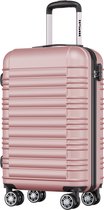 TRVLMORE Handbagage Koffer - 38L - Cijferslot - Lichtgewicht - Trolley - 54x36x20cm - Past binnen 55x40x20 cm - Roségoud