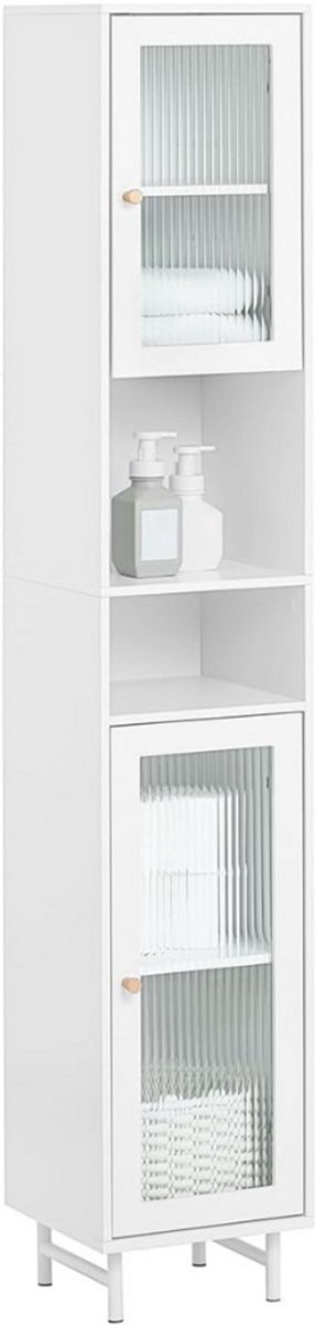 Thuys – Kolomkas Staand – Opbergkasten Met Deuren – Hoge Kast – ‎30cm x 30cm x 171cm – Wit
