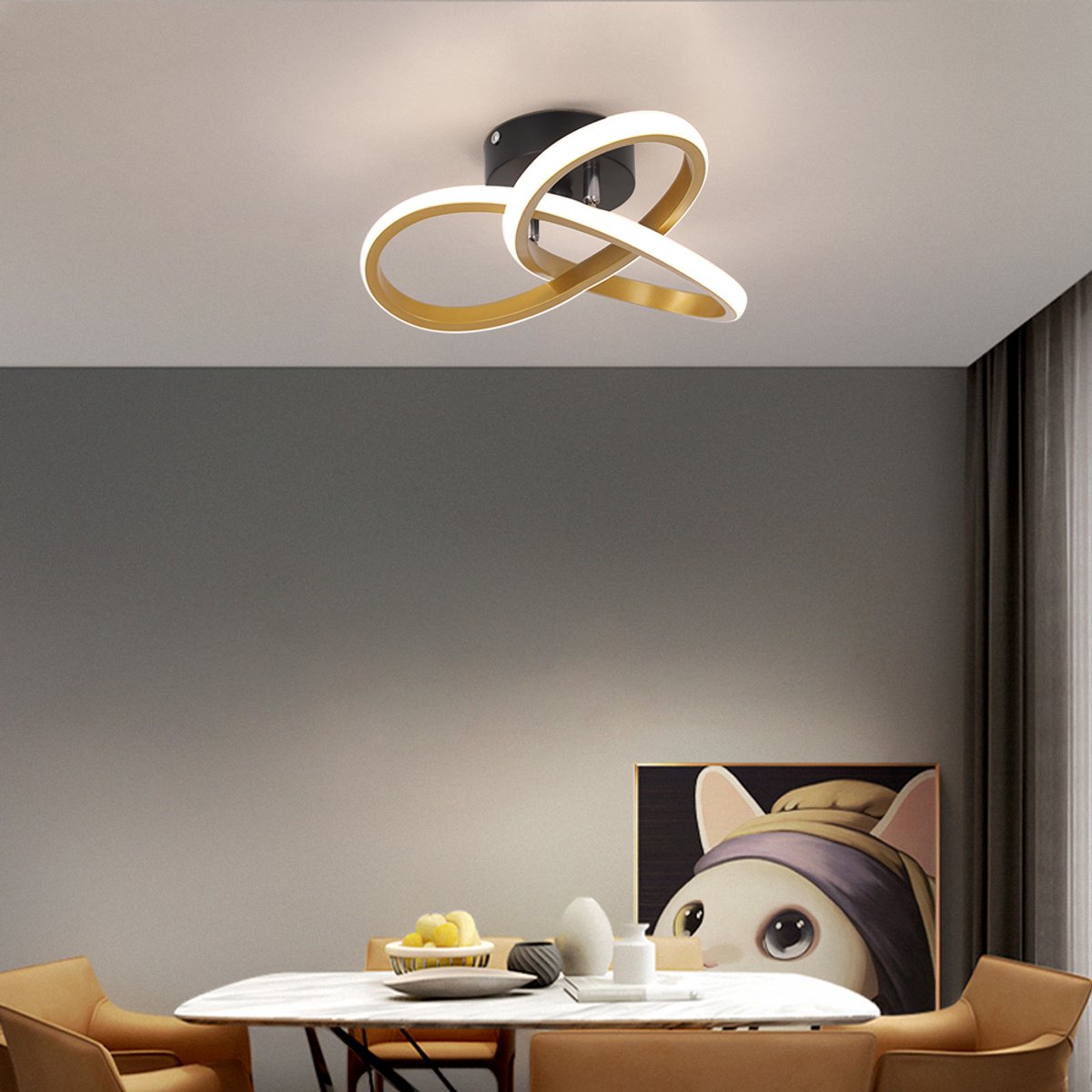 Equivera Plafonaire Lamp - Lamp - Plafond Lamp - Plafonnaire Lamp - Plafondlamp