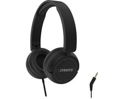 Streetz H100-BLK hoofdtelefoon/headset Hoofdtelefoons Bedraad Hoofdband Muziek Zwart