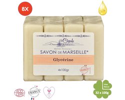 Savon de Marseille 3.2 kg Glycèrine zeep | 8 pakjes a 4X100g | Le Cigale