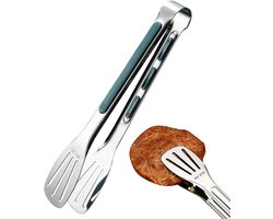Keukentang - RVS - Serveertang - BBQ Tang - Barbecuetang - Vleestang - Vistang - Grilltang - Saladetang - Keukentangen - BBQ Accessoires - Keukengerei - Keukenpincetten - Ergonomie