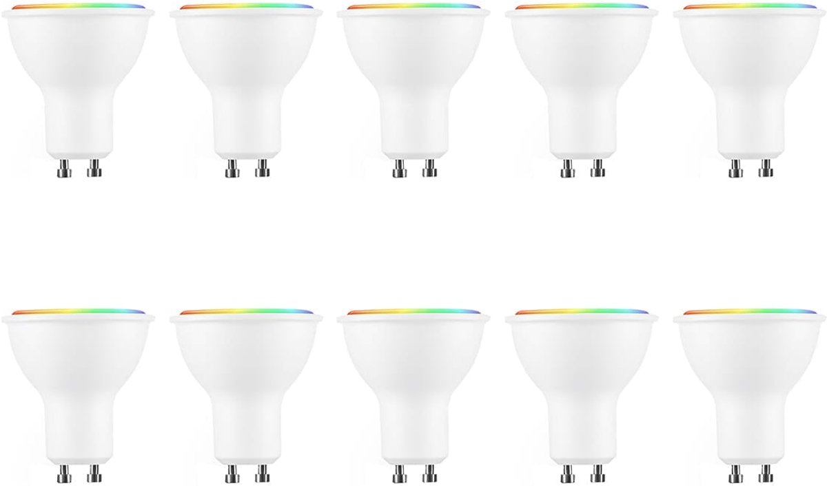 Modee Smart GU10 Led Lamp - 4.7W - Slimme Lamp - RGB en Kleurtemperaturen - App Bediening - WiFi LED Spot - 10 Stuks