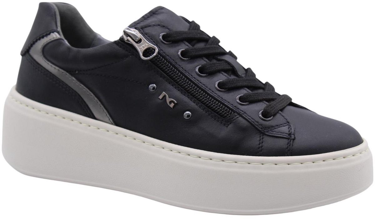 Nerogiardini Sneaker Black Gloves T.Brill Anthracite Pu.Guatemala L17682 - Fashion Wear - Vrouwen