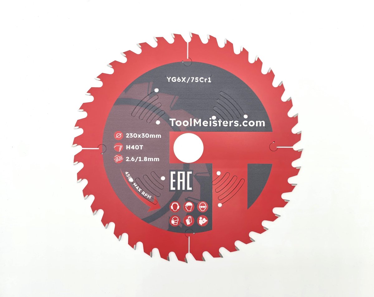 ToolMeisters - Cirkelzaagblad TCT | 230 x 40T x 30 mm