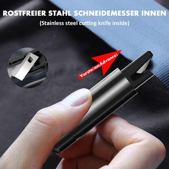 Veiligheidshamer Auto met Lamp en Gordelsnijder | Veiligheidshamers en messen | Auto