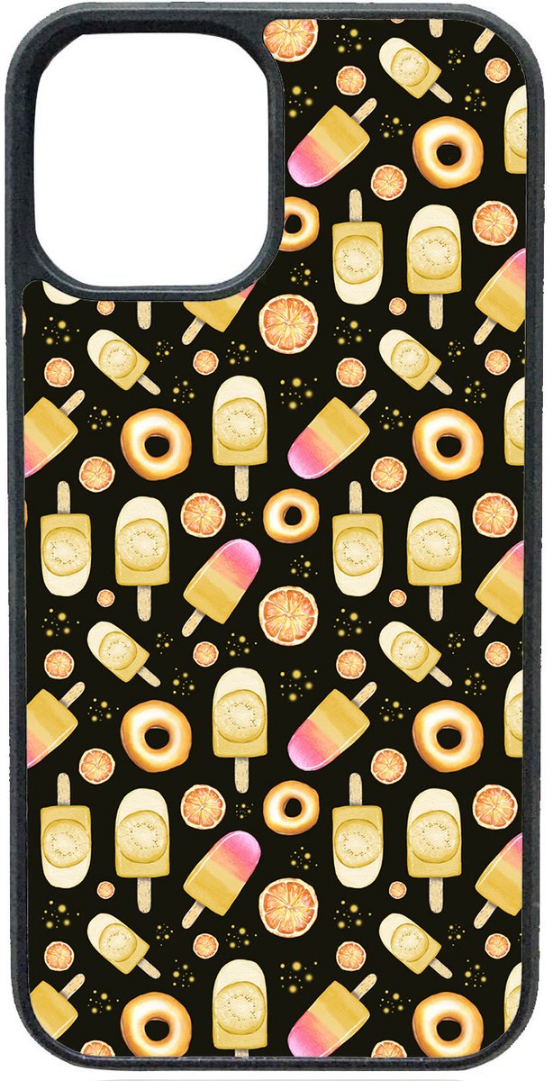 Telefoonhoesje - IJSJES EN DONUTS DARK - Iphone 16 Pro