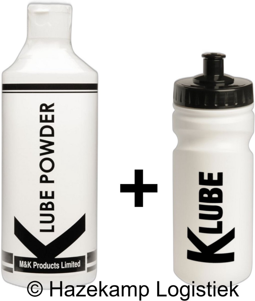 K Lube Poeder voor 20 Liter Glijmiddel met K Lube Shaker (Bidon)