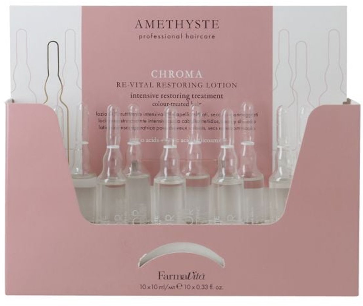 Farmavita Amethyste Chroma Re-Vital Restoring Lotion 10 X 10Ml