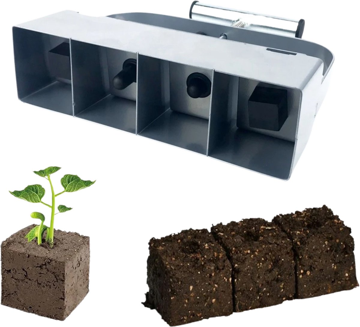 Cissé EcoBlok Tuin Bodem Maker - Efficiënt, Ergonomisch, Duurzaam- Moestuin