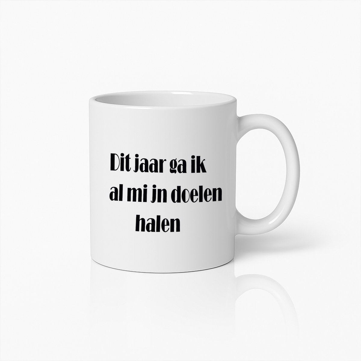 Motiverende Mok – Haal Dit Jaar Al Je Doelen – Inspirerend Cadeau